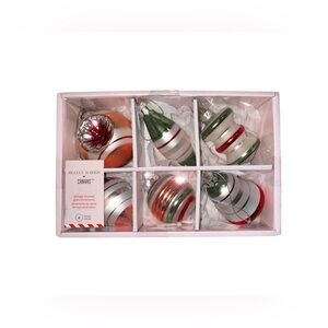 JILLIAN HARRIS CANVAS VINTAGE INSPIRED GLASS ORNAMENTS